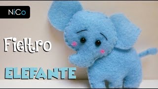 Elefante Tutorial  Fieltro o Paño lenci [upl. by Anirahs]