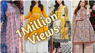 Lawn Frock Design  Latest Frock Design  Frock Ke Design  Frock Design  Shumaila fashion Ideas [upl. by Einehpets]