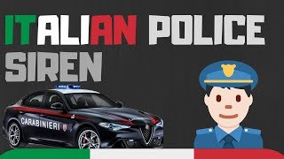 Sirena Carabinieri 100 ORIGINALE  Italian police siren [upl. by Haronid881]