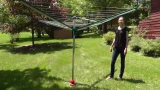 Leifheit Linomatic 500 Deluxe Rotary Clothesline [upl. by Elkcim243]