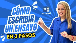 Redacta un Ensayo en 3 sencillos pasos [upl. by Rima]