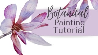 HOW TO PAINT MAGNOLIA BLOSSOMS  stepbystep [upl. by Fenella922]