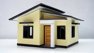 DIY Simple Miniature House  Miniature Model [upl. by Eutnoj]