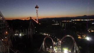 X2 at night Front Row Seat onride HD POV Six Flags Magic Mountain [upl. by Earl]