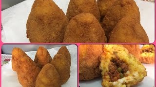 Arancina Arancini Arancino  Ricetta Arancione [upl. by Finah648]