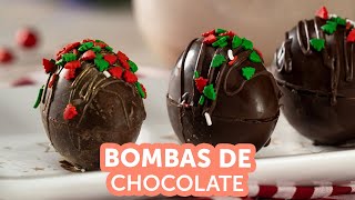 Cómo hacer bombas de chocolate caseras  Kiwilimón [upl. by Zane]