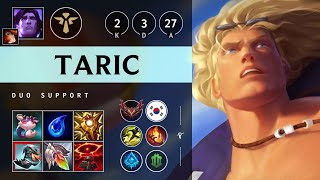 Taric Support vs Senna  KR Grandmaster Patch 25S13 [upl. by Ilahsiav]