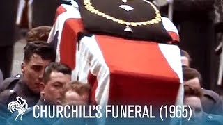 Sir Winston Churchills Funeral A World In Remembrance 1965  British Pathé [upl. by Menendez298]