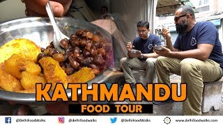 Kathmandu Food Tour I HUGE Thakali Thali  BEST Noodle in Nepal  Sekuwa BBQ  Tibetan Street Food [upl. by Akem]