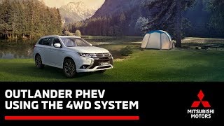 How to use the Outlander PHEV 4WD Lock and SAWC for driving on snow or mud [upl. by Karita]