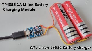 37v Liion 18650 Battery Charger Module  TP4056  Micro USB Interface  POWER GEN [upl. by Timofei]