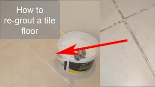 How to regrout tiles [upl. by Killarney]