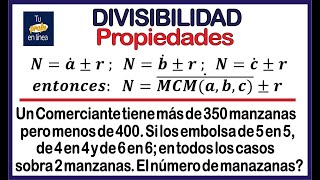 DIVISIBILIDAD 02 Propiedades [upl. by Nerrak]