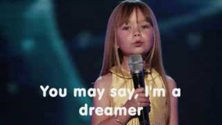 Connie Talbot  Imagine With lyrics [upl. by Batha795]