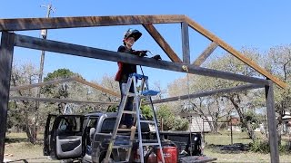 How to Build a Metal Carport  DIY Part 1 [upl. by Ellehsram]