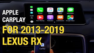 20162019 LEXUS RX  Wired Apple CarPlay Android Auto  Install  Demo [upl. by Yremogtnom]