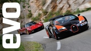 Bugatti Veyron Vitesse vs Pagani Huayra  evo DIARIES [upl. by Mode646]