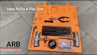 ARB TYRE REPAIR KIT HOW TO PLUG A PUNCTURED TYRE [upl. by Anairotciv]