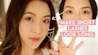 LASH ROUTINE How to curl straight stubborn lashes [upl. by Leoine]