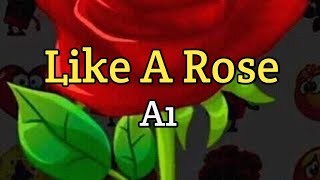 Like A Rose  A1 Lyrics Video [upl. by Idaline]