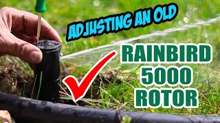 Rainbird 5000 Sprinkler Adjustment [upl. by Atirehgram]