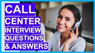 CALL CENTER Interview Questions amp Answers How to PASS a Call Centre Interview [upl. by Birecree]