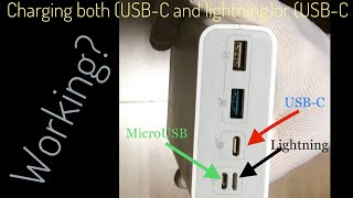 Recharging Romoss Sense 8 30000mAh Working with multiple input ports simultaneously [upl. by Yevi78]