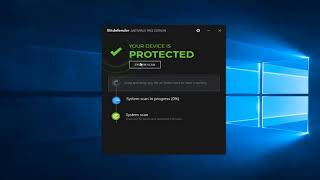 BitDefender Free Antivirus  How To Run A Full System Scan [upl. by Naujid374]