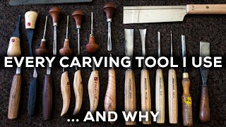 Every Woodcarving Tool I Use  and Why [upl. by Kieffer970]