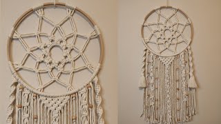 Makrome Düş Kapanı KasnakDIY Macrame Dreamcatcher macrame macramedreamcatcher makrome kasnak [upl. by Elem]