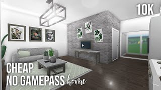 Roblox  Bloxburg  10k No Gamepass Home [upl. by Alyak]