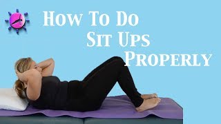 How to Do Sit Ups Properly [upl. by Ymme]