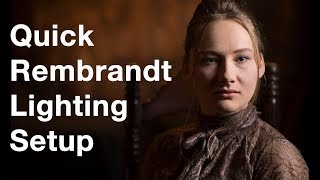 Photography TipsQuick Rembrandt Lighting Setup [upl. by Ful]