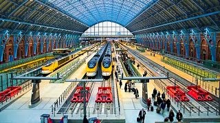 A Walk Through St Pancras International Railway Station London [upl. by Amada]