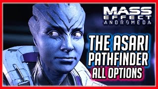 Mass Effect Andromeda Asari Pathfinder Choices Sarissa VS Vederia [upl. by Namar]