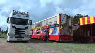 Kermis Santpoort 2023 Transport en opbouw Deel 2 [upl. by Atinhoj173]