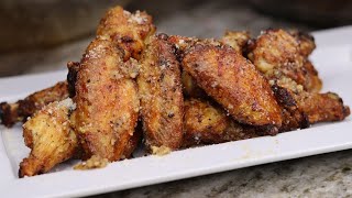 The BEST Oven Fried Garlic Parmesan Wings Wing Recipe [upl. by Leede]