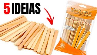 5 IDEIAS MARAVILHOSAS COM PALITO DE PICOLÉ [upl. by Terr]