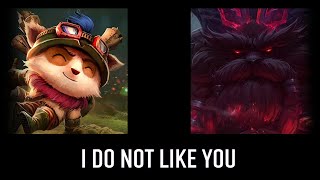 TEEMO  What champions think about him And he them [upl. by Ameerahs642]