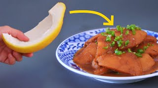 Cantonese Braised Pomelo Skin feat Papa Li [upl. by Analla]