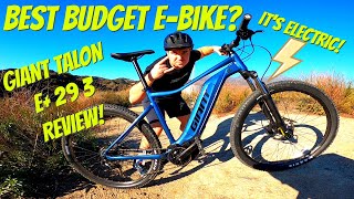 Best Budget E Mountain Bike Giant Talon E 29 3 Review [upl. by Nauqes]