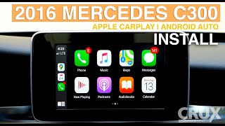 How to install CarplayAndroid Auto on a 20152020 Mercedes C Class [upl. by Obnukotalo501]