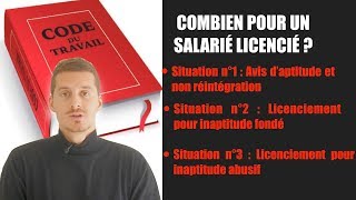 Licenciement pour inaptitude  Indemnités [upl. by Doralyn]