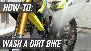 How To Wash a Motocross Dirt Bike the Right Way [upl. by Silera]