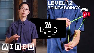 26 Levels of YoYo Tricks Easy to Complex  WIRED [upl. by Ignacio851]