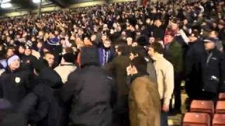 Fisticuffs at the end of the Barnsley v Burnley match [upl. by Sug]