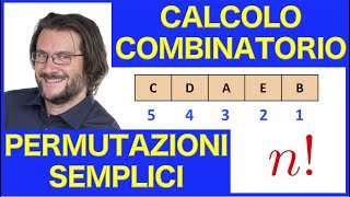 Calcolo combinatorio permutazioni semplici [upl. by Eilema]