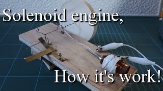 Comment fonctionne un solénoïde moteur V1  How works a solenoid engine [upl. by Naivaj166]