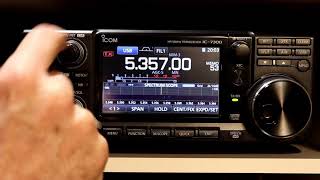 Icom IC7300 A to Z 28 Display Settings [upl. by Bunker]