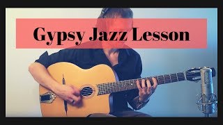 Django Reinhardt quotLes Yeux Noirsquot lesson [upl. by Vernen287]